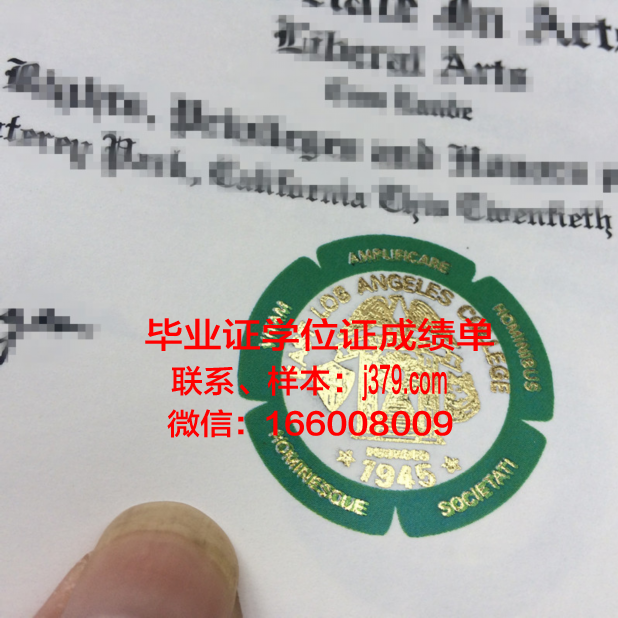 加州大学洛杉矶毕业证书样本展示