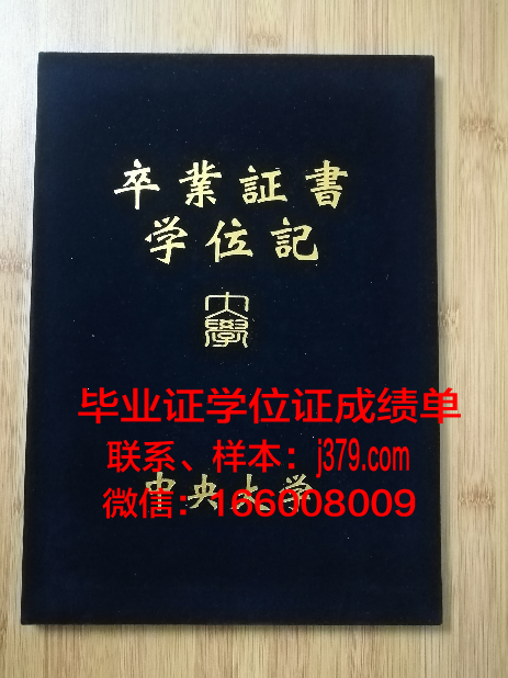 中央大学学位证书图像