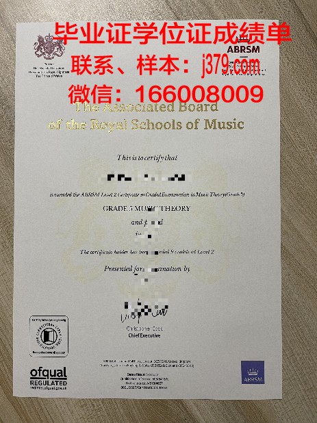YORK毕业证书样式展示