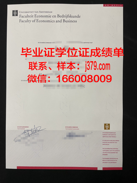 荷兰汉恩大学 diploma 毕业证