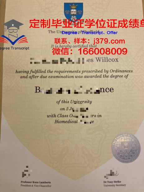 谢菲尔德毕业证书与学业成绩单