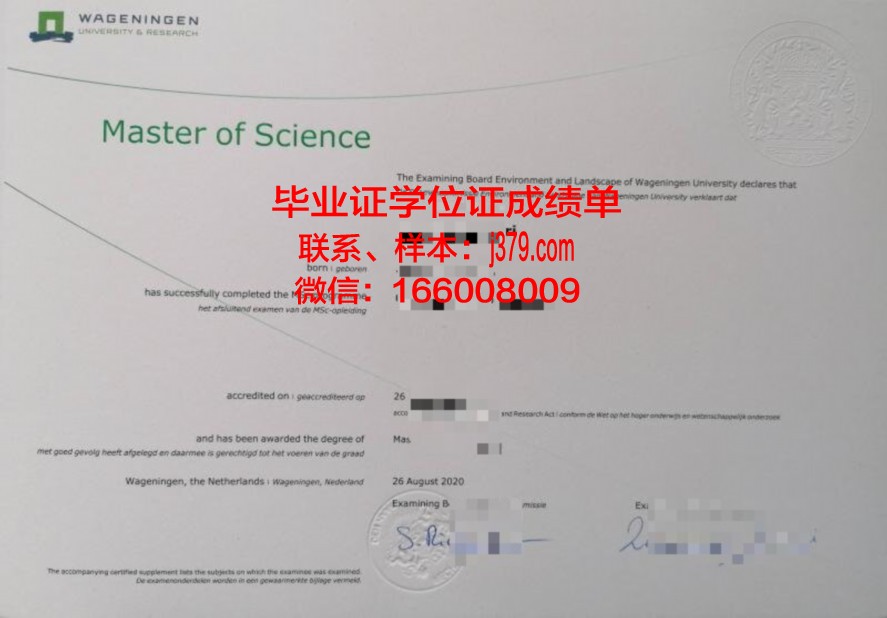 马林学院毕业证