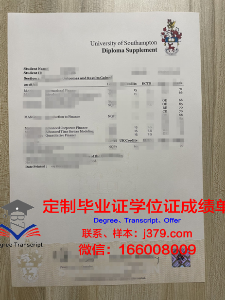 AIT理学硕士学位资格证书