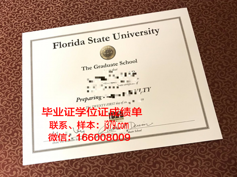 佛罗里达南部学院硕士学位证书