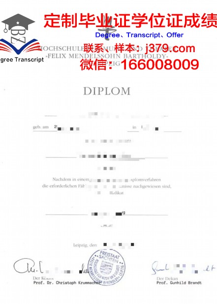 HHL莱比锡管理学院研究生学历证明