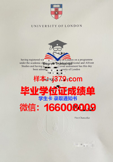 伦敦政治经济学院亚非研究证书成绩证明
