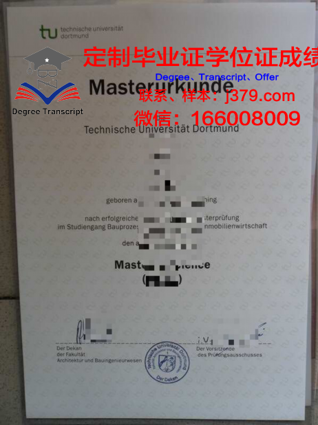 多特蒙德工业大学学历证明