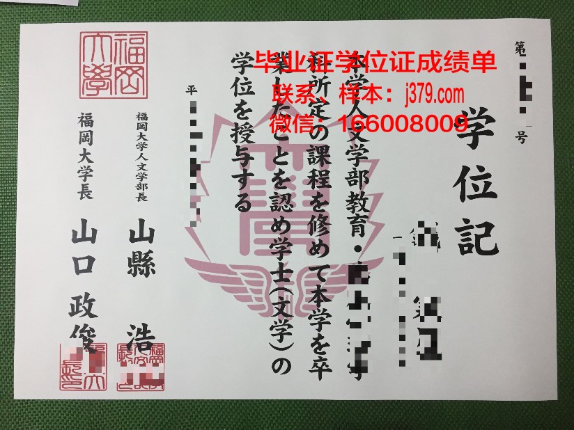 福冈专修学校设计科技硕士资格证书