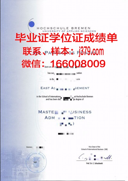 下莱茵应用技术大学本科阶段毕业证书
