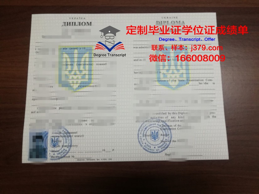 基辅国立大学经济学院学士学位证书