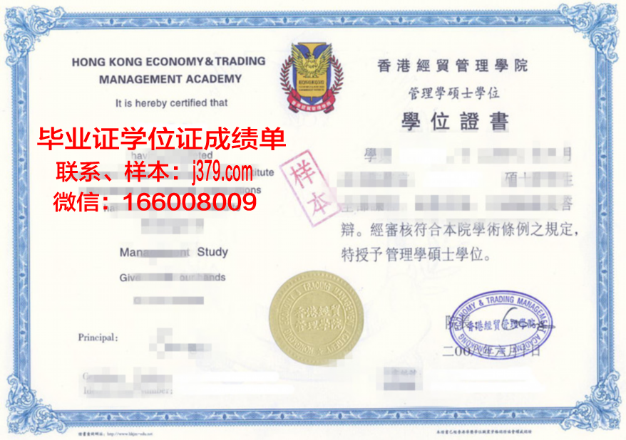 DSTI学术资格证书