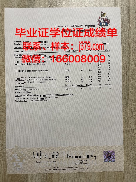 齐陶格利茨应用技术大学学术成果证明:学位证书及成绩单