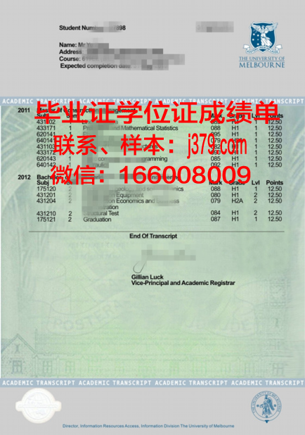 萨堡院校毕业资格证明与学业成绩单