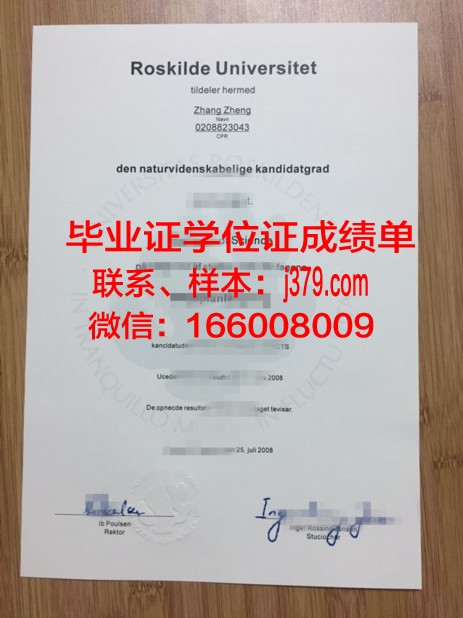 丹麦工大证书成绩单:毕业要求与学分说明