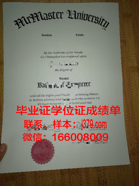 McMaster 学历证明